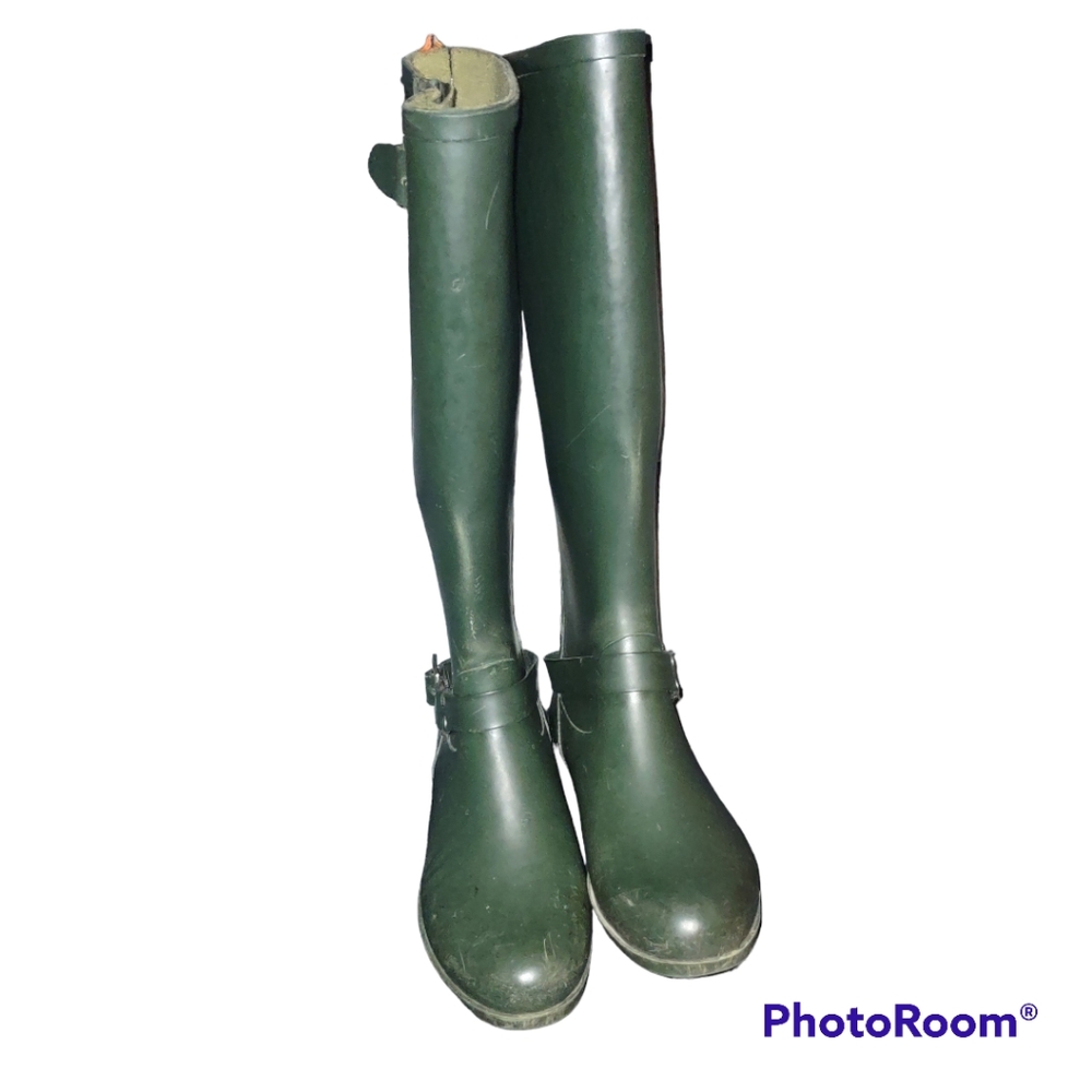 Steve Madden Zip Up Tsunami Rain Boots Size 7